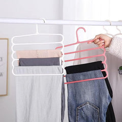 3pcs Multifunctional 5-layer Hangers Pants Wardrobe Hanging Rack