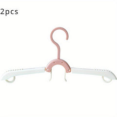 2pcs Hotel Portable Travel Clothes Hanger Foldable & Functional