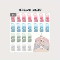 40pcs Heavy Duty Hanger Hooks for Efficient Clothes Organization