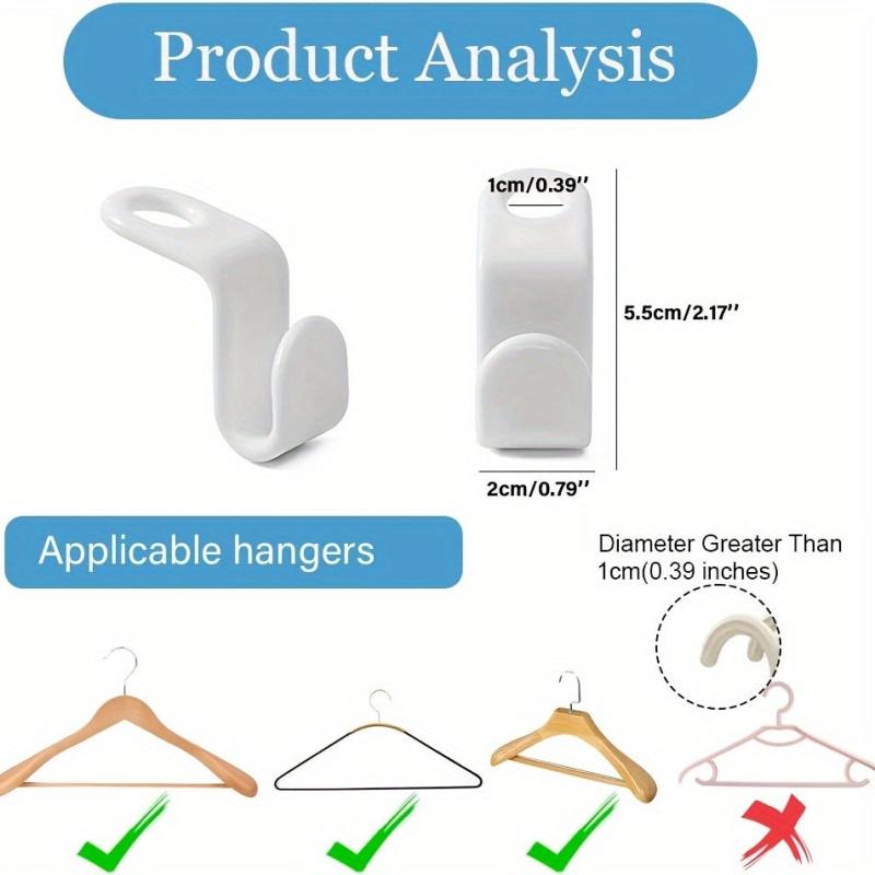 40pcs Heavy Duty Hanger Hooks for Efficient Clothes Organization