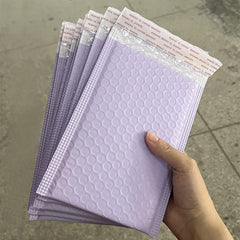 12-Pack Purple Bubble Mailers 10.92x19.05cm Padded Poly Bubble Mailers