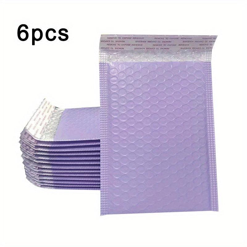 12-Pack Purple Bubble Mailers 10.92x19.05cm Padded Poly Bubble Mailers