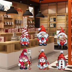 Christmas Window Clings Gnome Snowflake Window Stickers Decals For Glass Windows