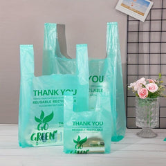 100 Supermarket Plastic Shopping Bags for Grocery Shopping
