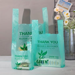 100 Supermarket Plastic Shopping Bags for Grocery Shopping