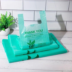100 Supermarket Plastic Shopping Bags for Grocery Shopping