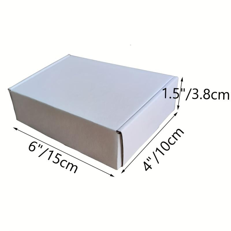 50pcs Small Mailer Boxes 15-24x10-16x3.81cm - Corrugated Cardboard Box