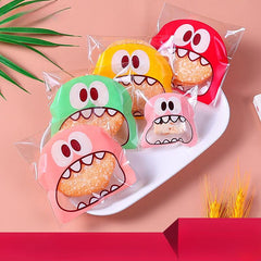 100pcs 7 7 Plastic Candy Bag Self Adhesive Cookie Packaging Bags