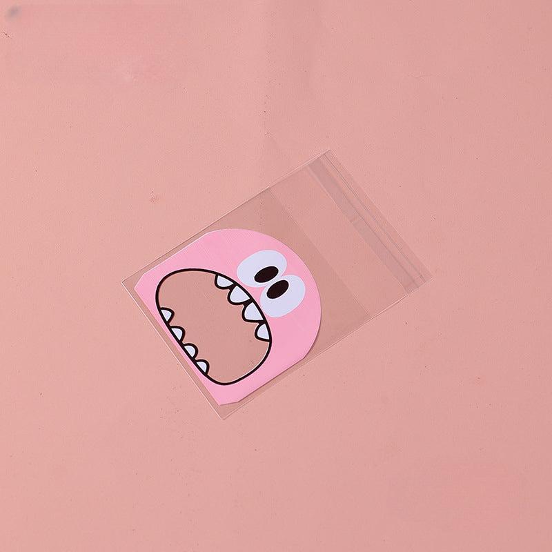 100pcs 7 7 Plastic Candy Bag Self Adhesive Cookie Packaging Bags