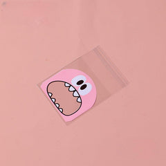 100pcs 7 7 Plastic Candy Bag Self Adhesive Cookie Packaging Bags