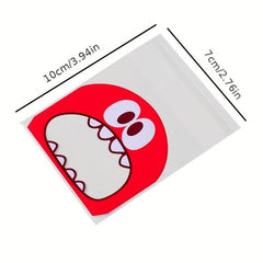 100pcs 7 7 Plastic Candy Bag Self Adhesive Cookie Packaging Bags