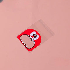 100pcs 7 7 Plastic Candy Bag Self Adhesive Cookie Packaging Bags