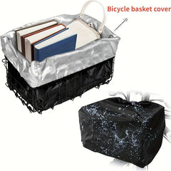 Waterproof Bike Basket Liner Protects from Rain Sun Dust Fits Foldable Bikes Tri