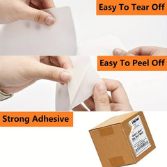 500pcs 4x6 Direct Thermal Labels Fanfold Commercial Waterproof Printer Paper