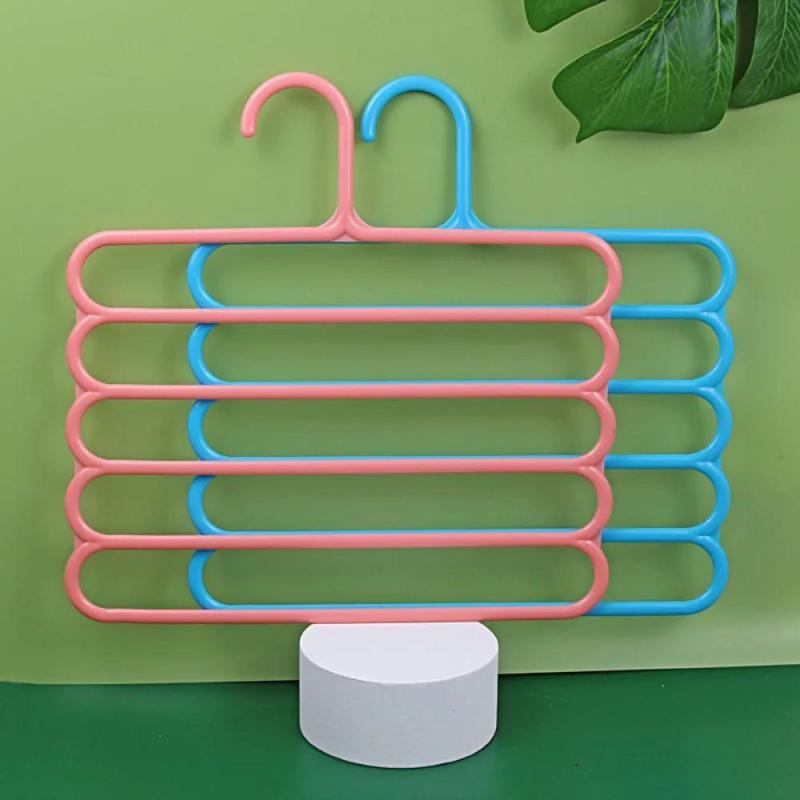 2pcs Layers Clothes Hangers Trousers Holders Closet Storage Organizers
