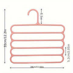2pcs Layers Clothes Hangers Trousers Holders Closet Storage Organizers