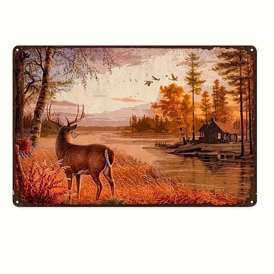 Eorntdy Vintage Tin Sign Cows Metal Sign Retro Poster Home Decor