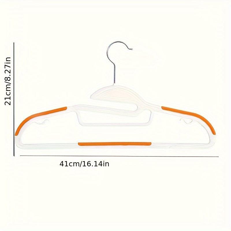 10pcs Anti-slip Clothes Rack Dual-Use Hangers Thickened Holder Plastic