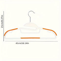 10pcs Anti-slip Clothes Rack Dual-Use Hangers Thickened Holder Plastic