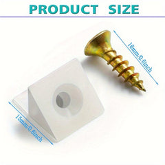 50pcs Plastic Inclined Tray for Wardrobe Drawer with Fixing Fasteners