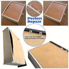 50pcs Plastic Inclined Tray for Wardrobe Drawer with Fixing Fasteners