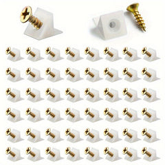 50pcs Plastic Inclined Tray for Wardrobe Drawer with Fixing Fasteners