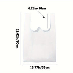 10pcs Customized Vest Bag for Supermarket Shopping - Handbag Tote Bag