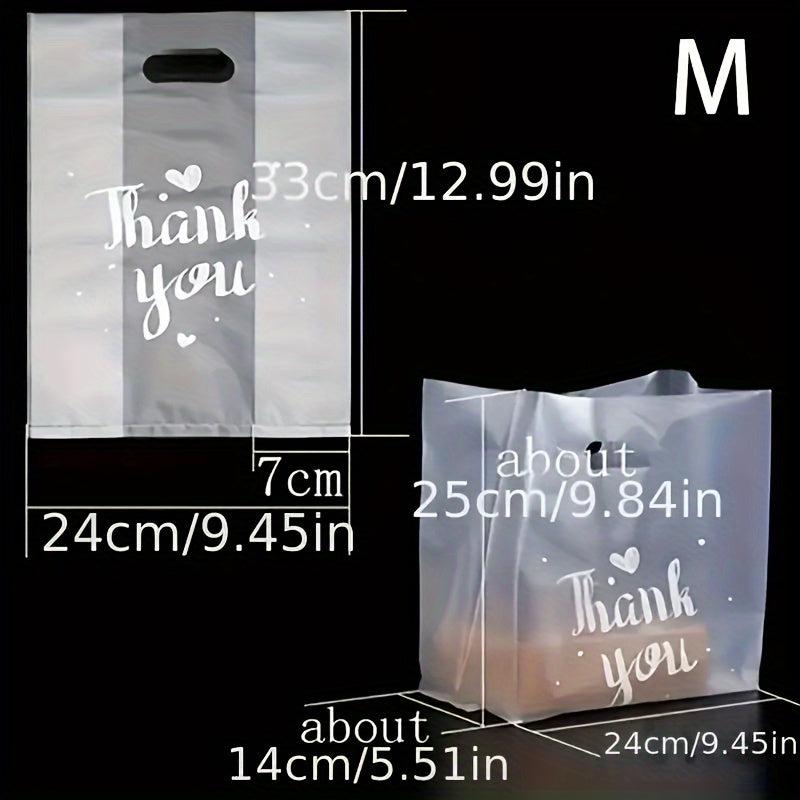20x Thank You Gift Bags for Bread Candy Snacks and Clothes