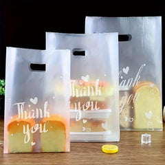 20x Thank You Gift Bags for Bread Candy Snacks and Clothes