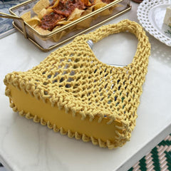 Summer Mini Small Bag Casual Beach Vacation Cotton Rope Woven