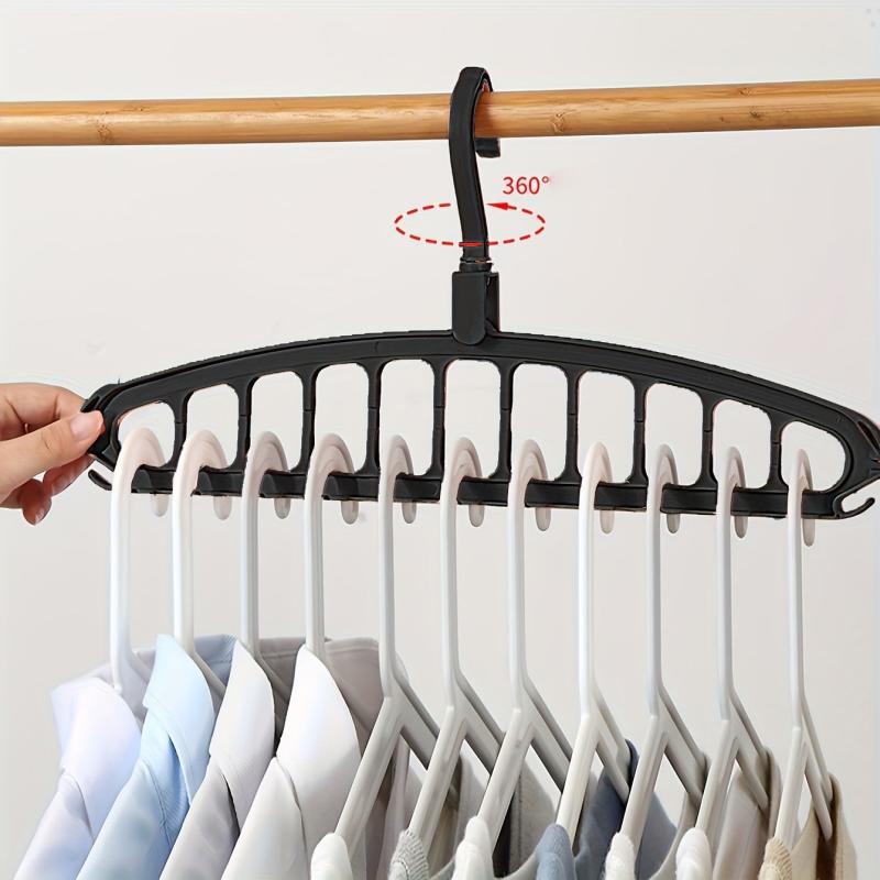 11 Hole Storage Hanger Wardrobe Dormitory Arrangement Hanging Clothes Shelf