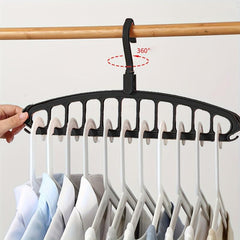 11 Hole Storage Hanger Wardrobe Dormitory Arrangement Hanging Clothes Shelf
