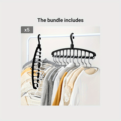 11 Hole Storage Hanger Wardrobe Dormitory Arrangement Hanging Clothes Shelf