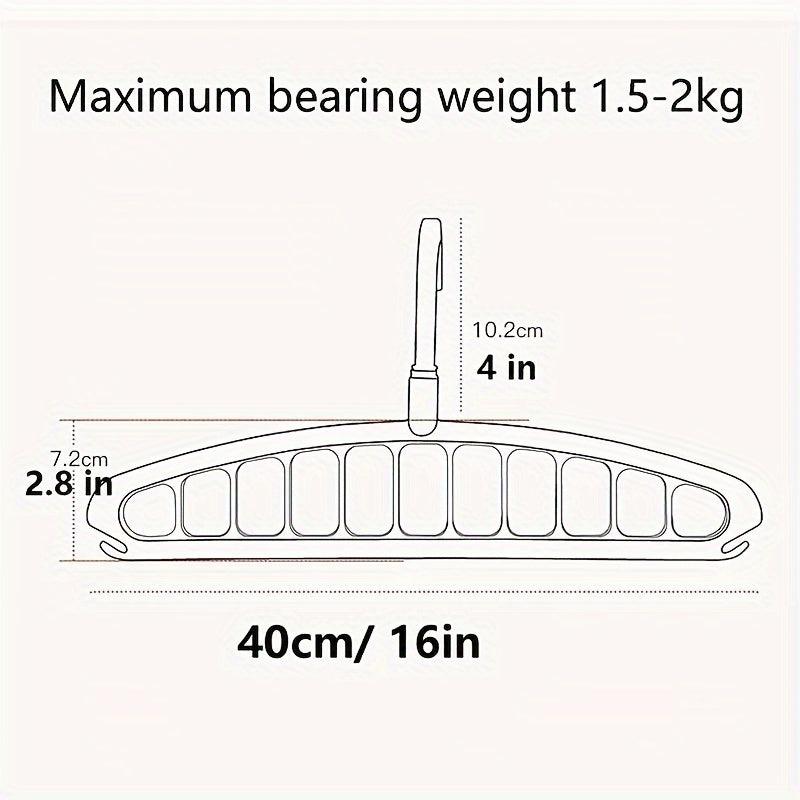 11 Hole Storage Hanger Wardrobe Dormitory Arrangement Hanging Clothes Shelf