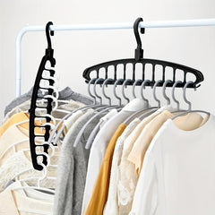 11 Hole Storage Hanger Wardrobe Dormitory Arrangement Hanging Clothes Shelf