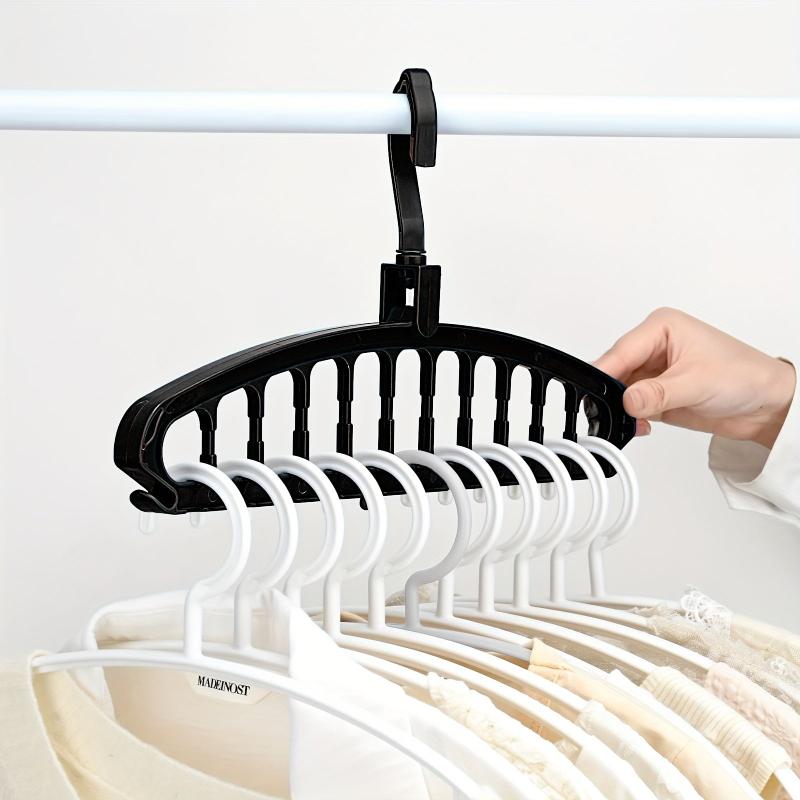 11 Hole Storage Hanger Wardrobe Dormitory Arrangement Hanging Clothes Shelf