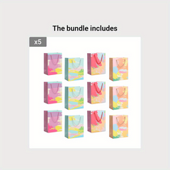 12pcs Small Gift Bags with Handle for Birthday Party Candy Treat Bags