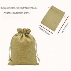 10pcs Burlap Gift Bag Drawstring Wedding Party Jewelry Christmas