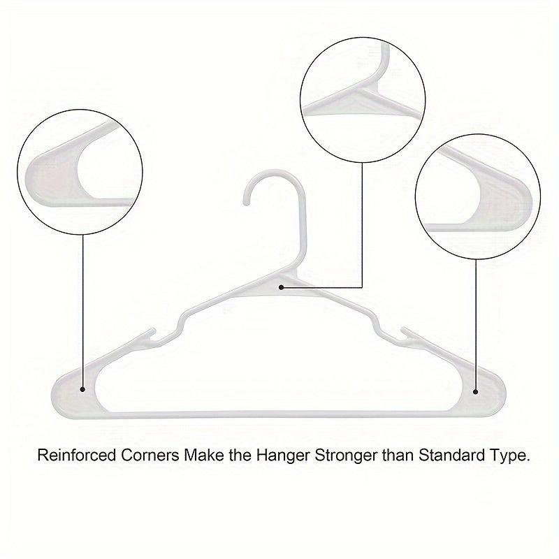 10pcs Plastic Hanger Clothes Rack Space Saving Organizer