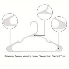 10pcs Plastic Hanger Clothes Rack Space Saving Organizer