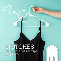 10pcs Plastic Hanger Clothes Rack Space Saving Organizer