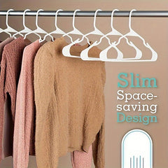 10pcs Plastic Hanger Clothes Rack Space Saving Organizer