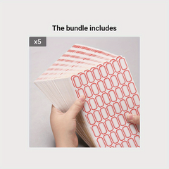50 Sheets Self Adhesive Label Paper Name Sticker Tag Number Classific