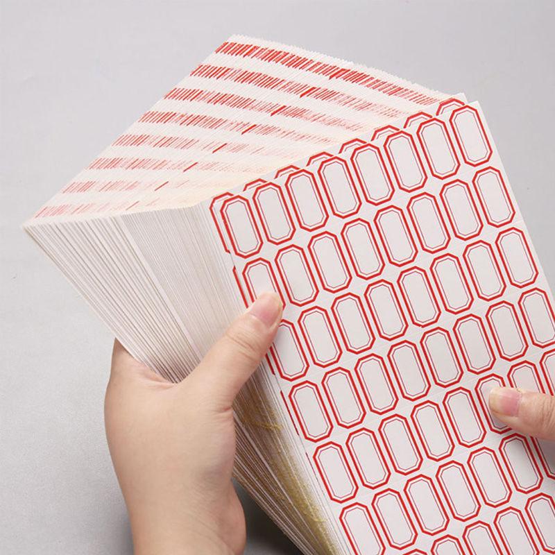 50 Sheets Self Adhesive Label Paper Name Sticker Tag Number Classific