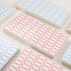 50 Sheets Self Adhesive Label Paper Name Sticker Tag Number Classific