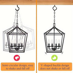 10pcs Anti Drop Bonsai Hooks with Safety Buckles for Christmas Lights