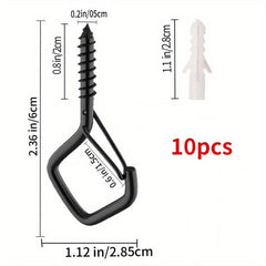 10pcs Anti Drop Bonsai Hooks with Safety Buckles for Christmas Lights