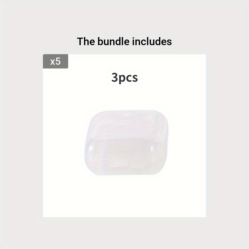 Plastic Transparent Box Mini Dustproof Jewelry Storage Case Container