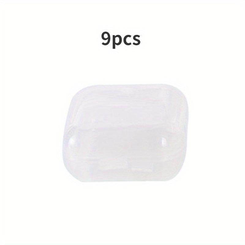 Plastic Transparent Box Mini Dustproof Jewelry Storage Case Container