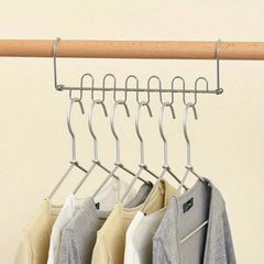 6-Hole Metal Pants Rack Hanger for Wardrobe Storage